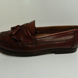 Mens Giorgio Brutini Antigua Brown Slip-On Tassel Shoes Size 11M